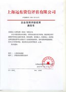 信用評級結果